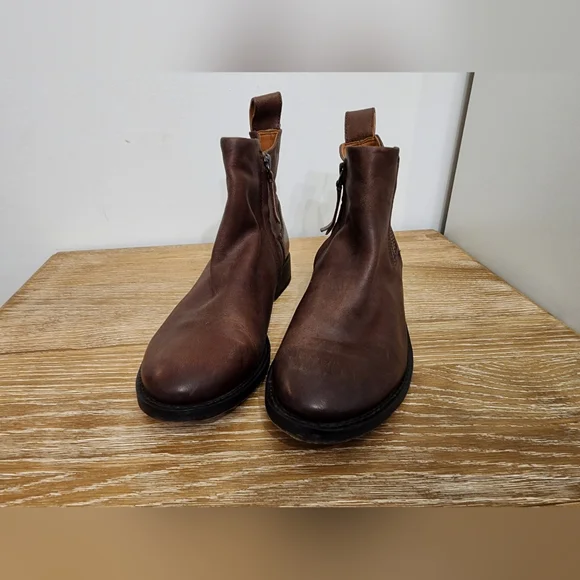 Franco Sarto Brown Ankle Boots - Picture 8 of 11